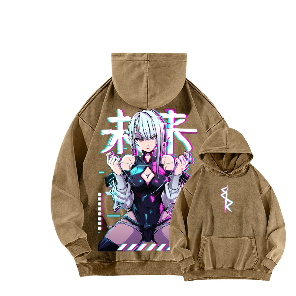 Cyberpunk Unisex washed sweatshirts 2511  4416