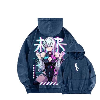 Cyberpunk Unisex washed sweatshirts 2511  4416