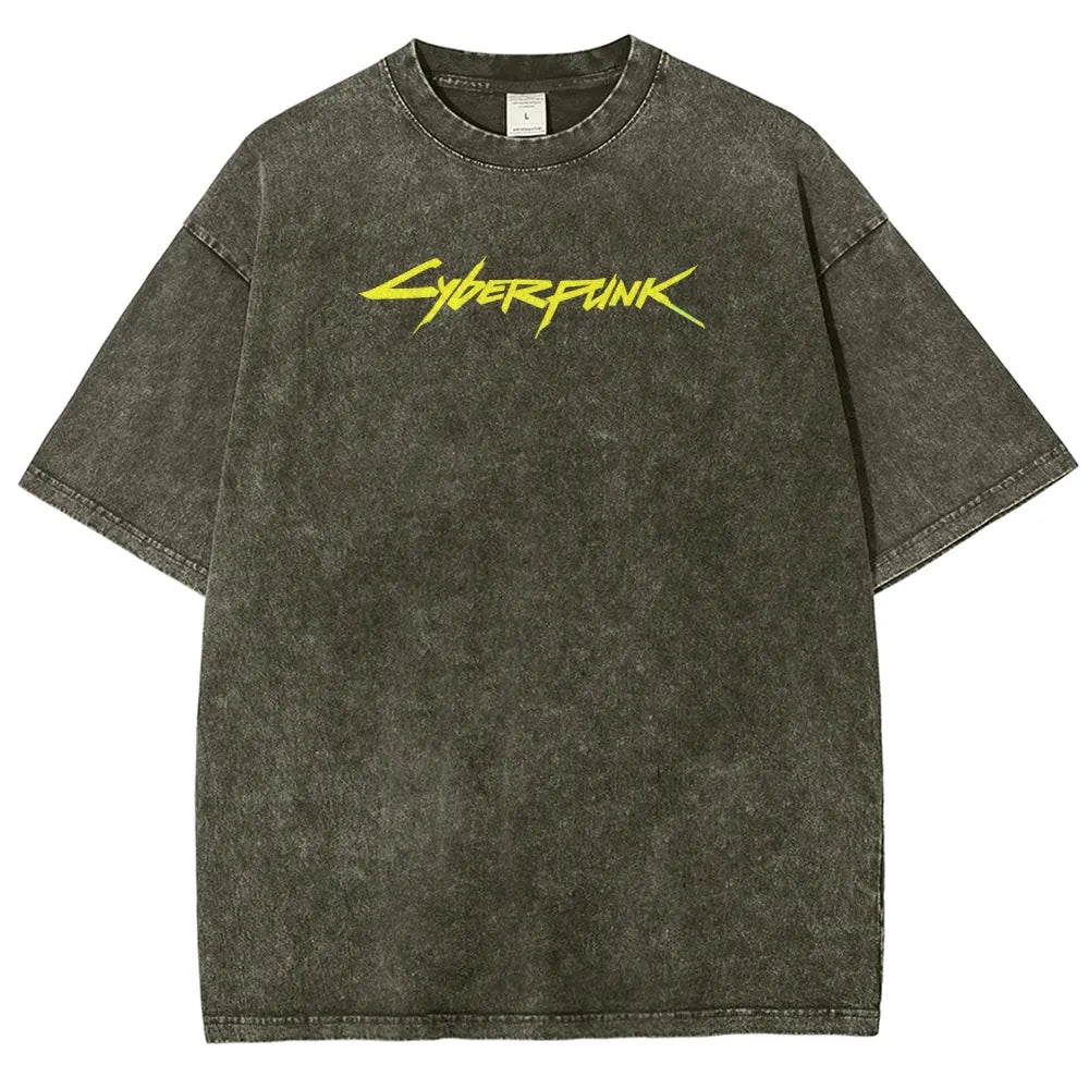 Cyberpunk Edgerunner Unisex Fit Washed T-Shirt 25 9  6616