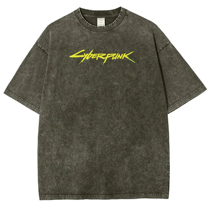 Cyberpunk Edgerunner Unisex Fit Washed T-Shirt 25 9  6616