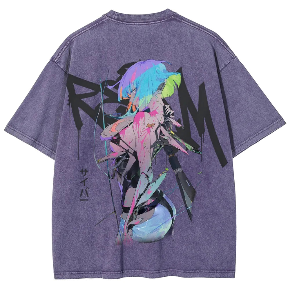 Cyberpunk Unisex Fit Washed T-Shirt 25 7 36872