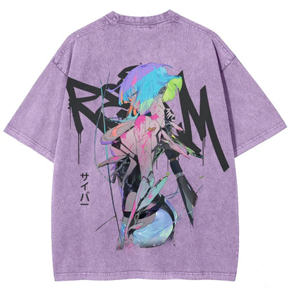Cyberpunk Unisex Fit Washed T-Shirt 25 7 36872