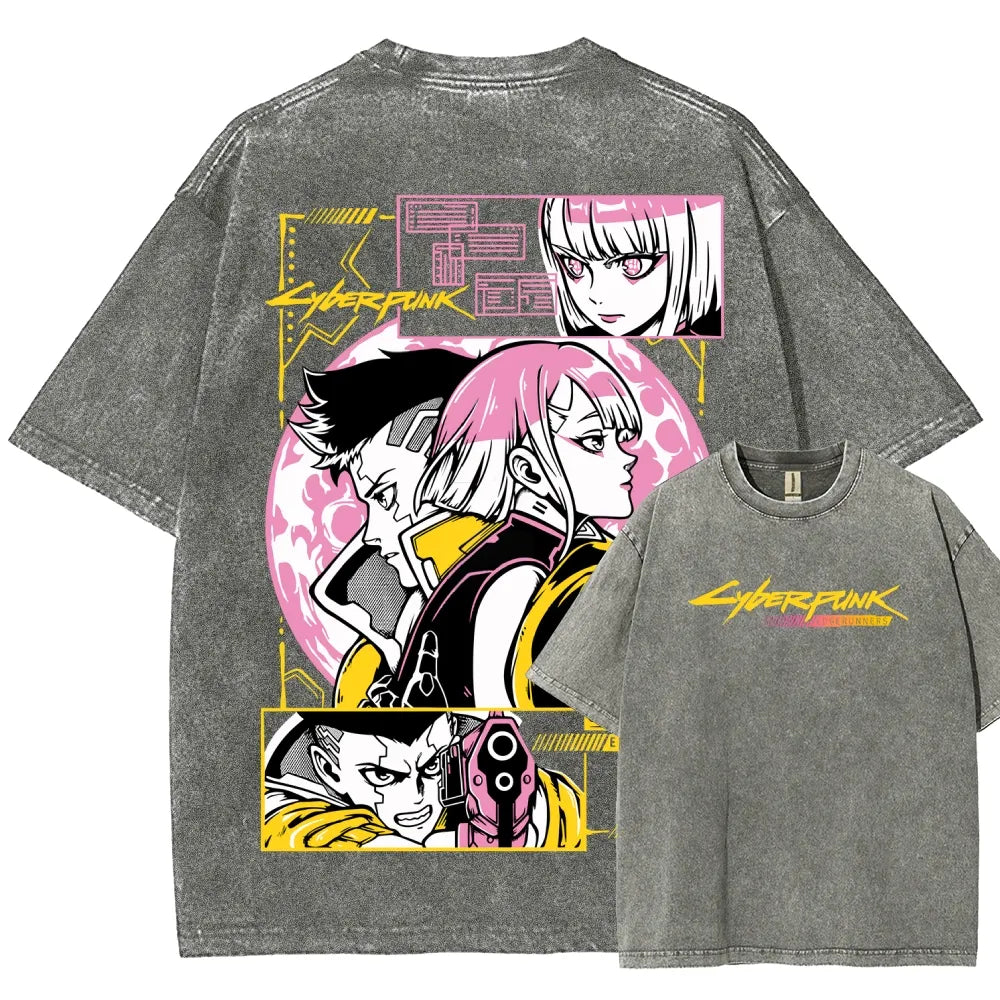 Cyberpunk Unisex Fit Washed T-Shirt 25 8 14777