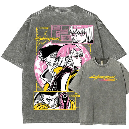 Cyberpunk Unisex Fit Washed T-Shirt 25 8 14777