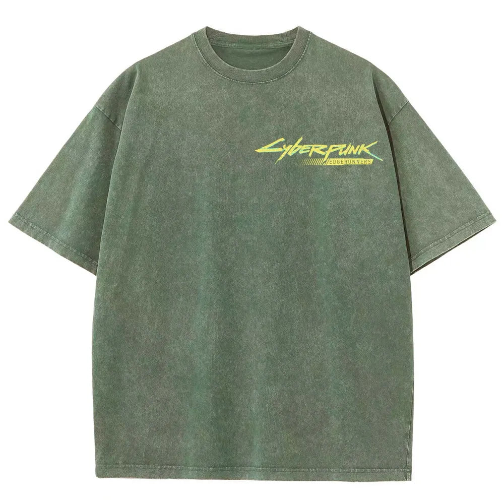 Cyberpunk Unisex Fit Washed T-Shirt 25 8   978