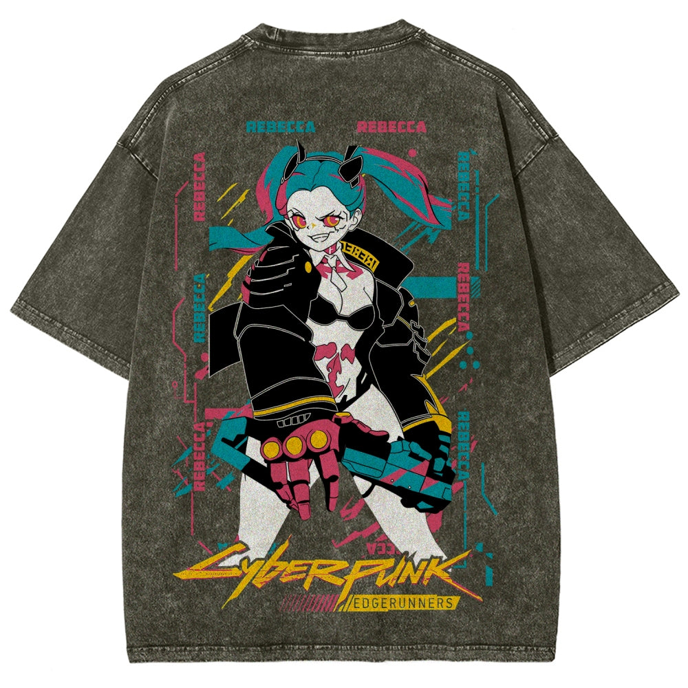 Cyberpunk Unisex Fit Washed T-Shirt 25 8 14795