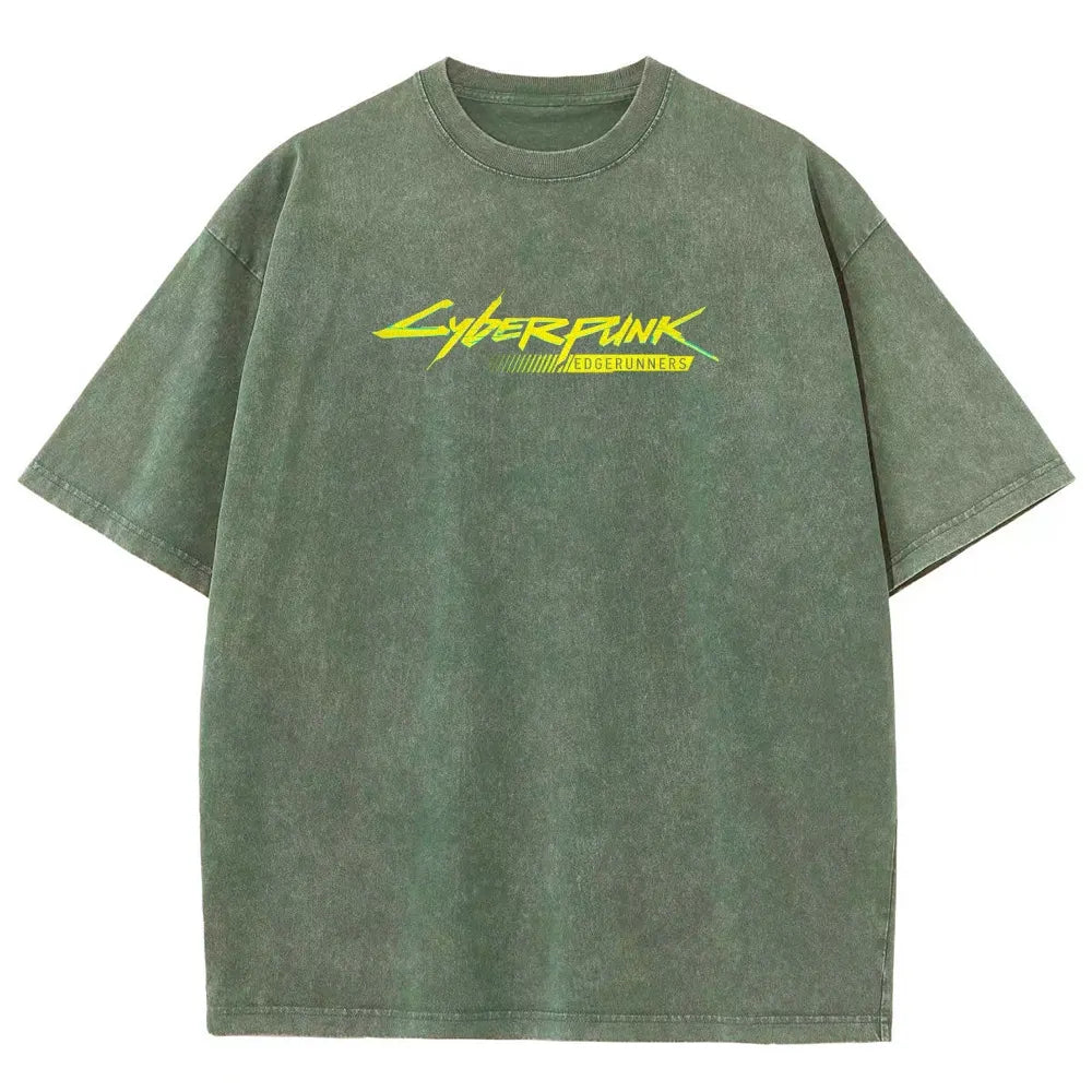 Cyberpunk Unisex Fit Washed T-Shirt 25 7 38371