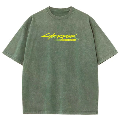 Cyberpunk Unisex Fit Washed T-Shirt 25 7 38371