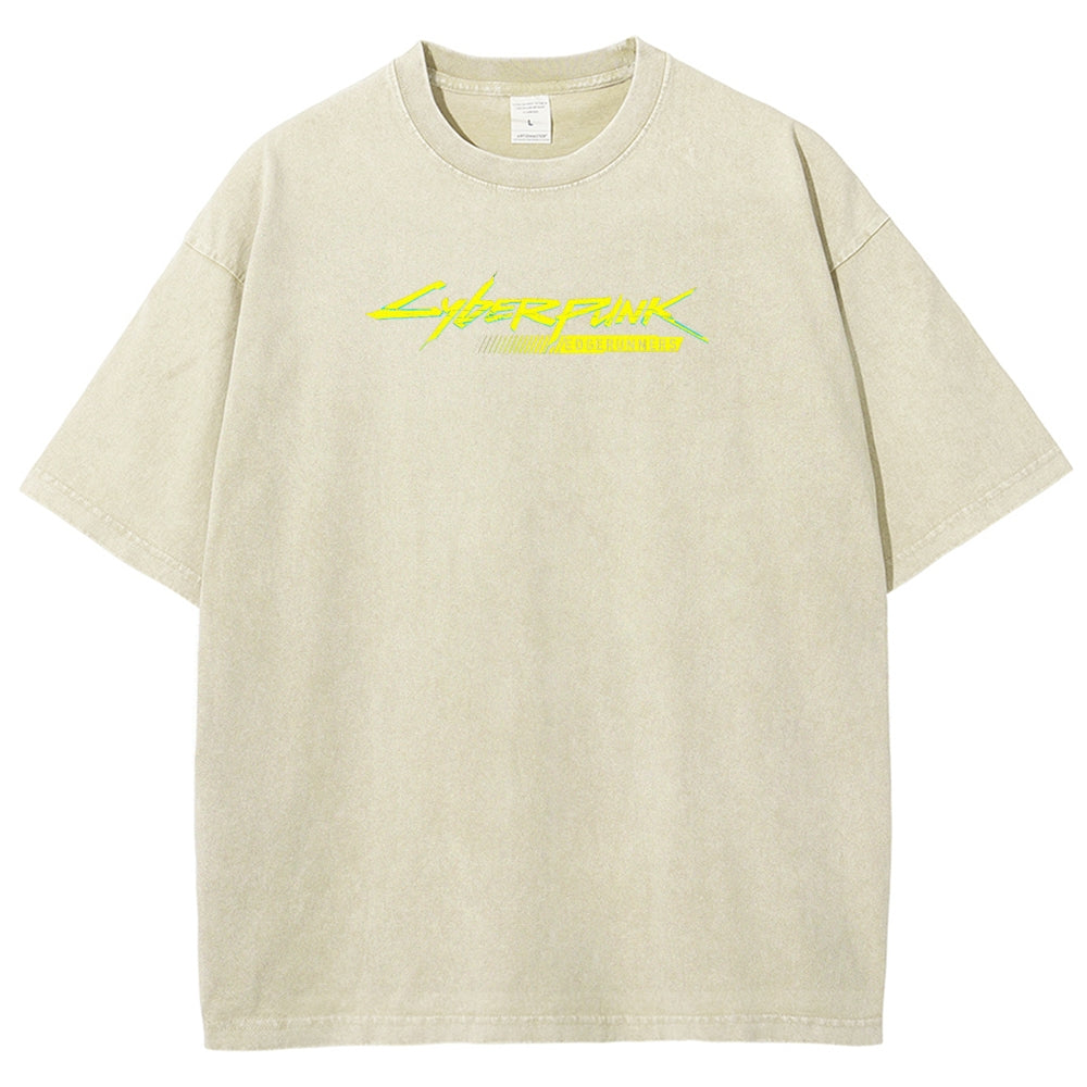 Cyberpunk Edgerunner Unisex Fit Washed T-Shirt 25 9  66 4