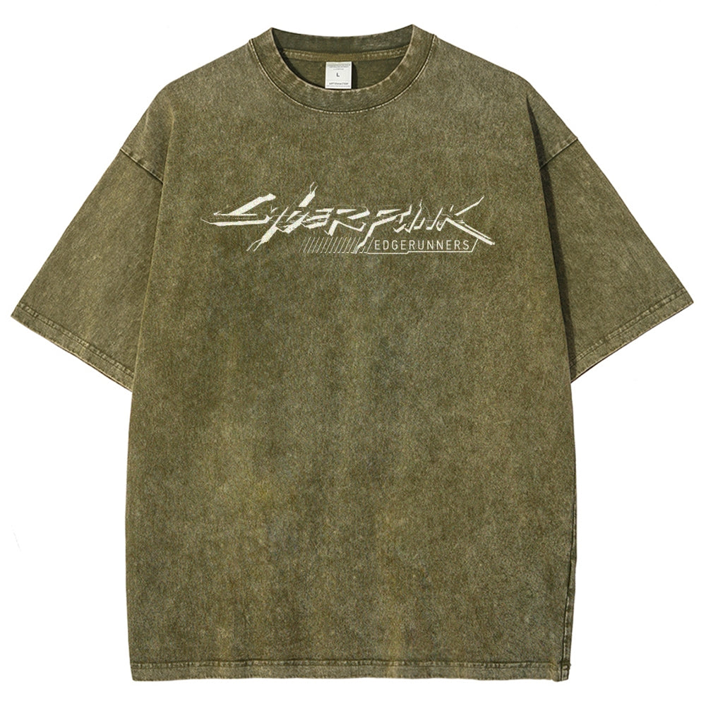 Cyberpunk Edgerunners Unisex Fit Washed T-Shirt 26 1  134