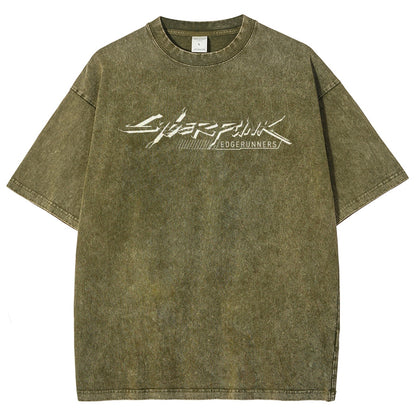 Cyberpunk Edgerunners Unisex Fit Washed T-Shirt 26 1  134