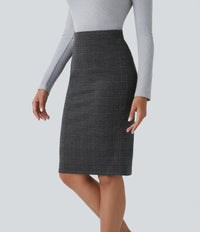 Charcoal Black Houndstooth Plaid