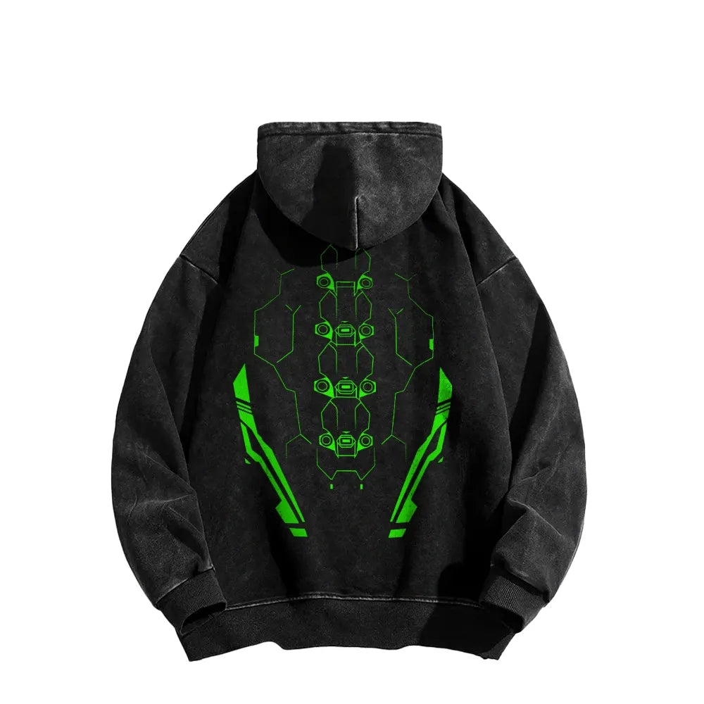Cyberpunk: Edgerunners Casual Washed Hoodie 25 8 14757
