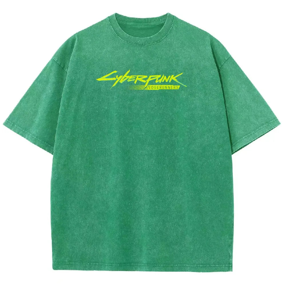 Cyberpunk Edgerunner Unisex Fit Washed T-Shirt 25 9  66 4