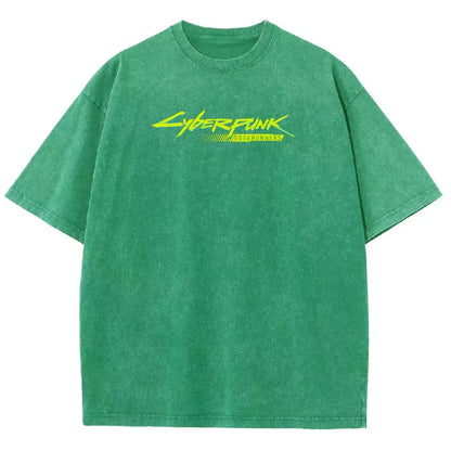 Cyberpunk Edgerunner Unisex Fit Washed T-Shirt 25 9  66 4