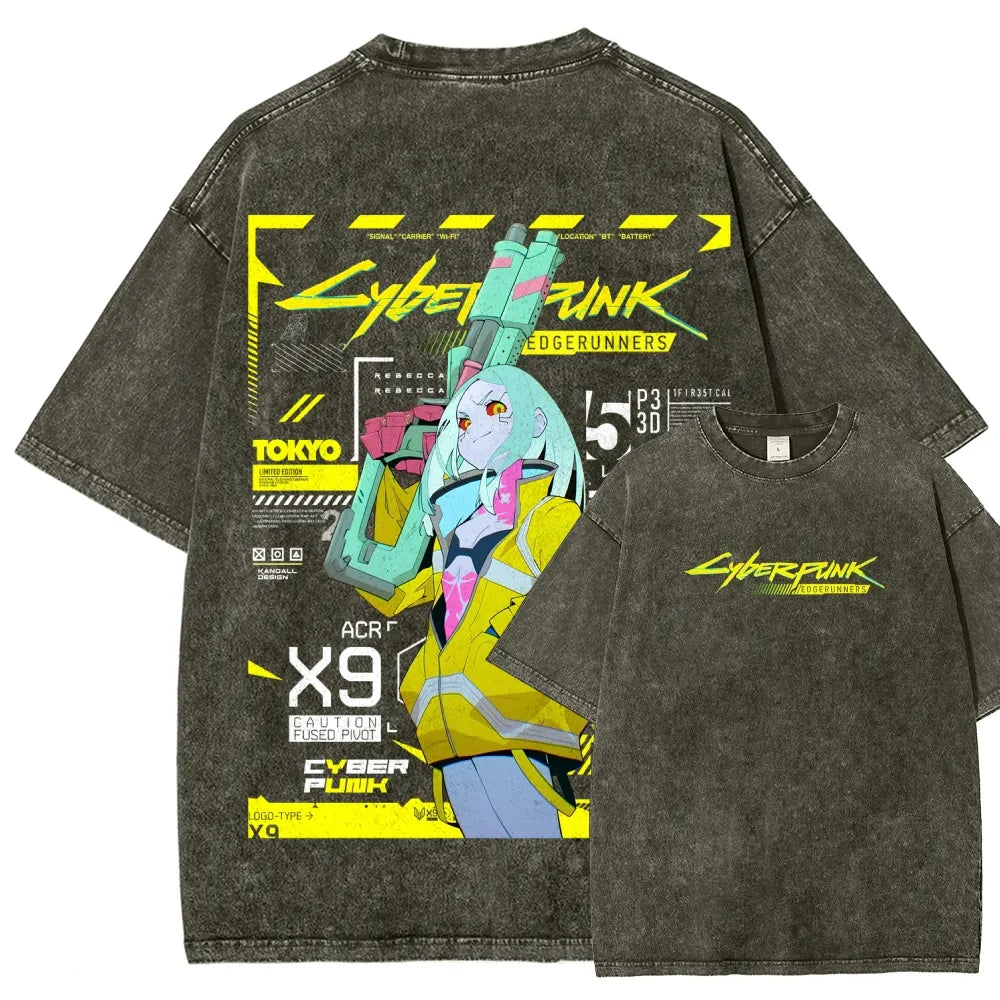 Cyberpunk Unisex Fit Washed T-Shirt 25 7 38371