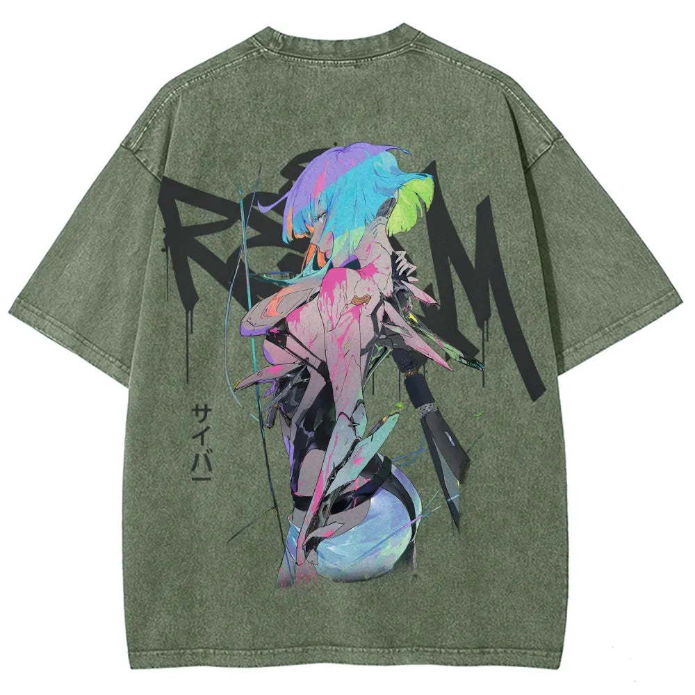 Cyberpunk Unisex Fit Washed T-Shirt 25 7 36872