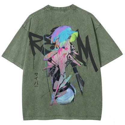 Cyberpunk Unisex Fit Washed T-Shirt 25 7 36872
