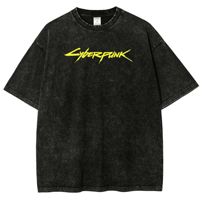 Cyberpunk Unisex Fit Washed T-Shirt 25 8 15999