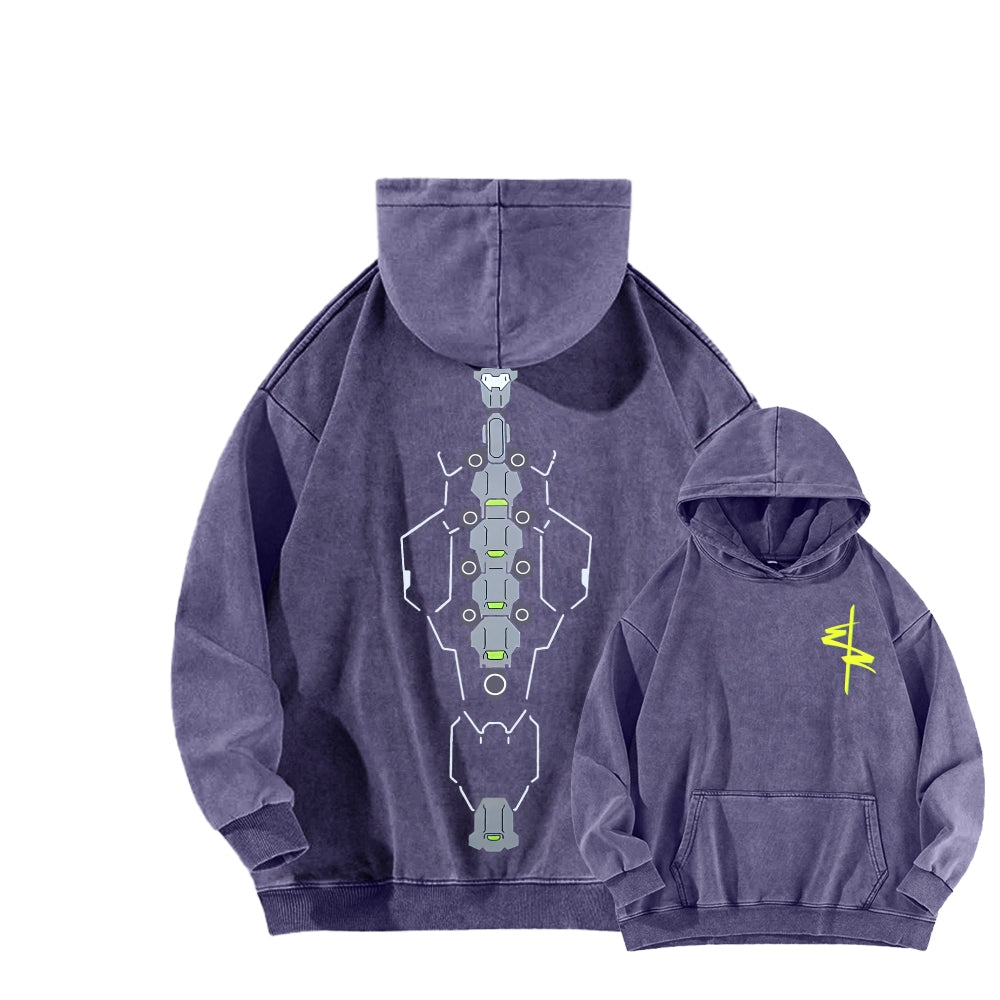 Cyberpunk Unisex washed sweatshirts 2511  4559