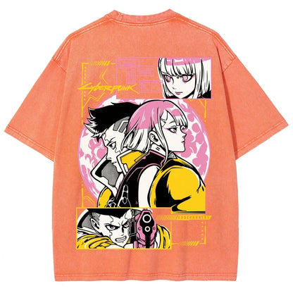 Cyberpunk Unisex Fit Washed T-Shirt 25 8 14777
