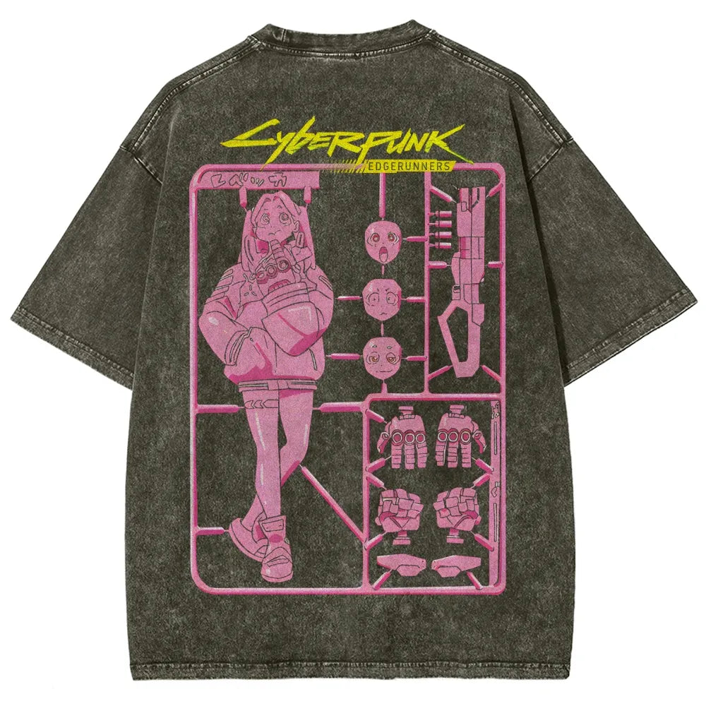 Cyberpunk: Edgerunners Unisex Fit Washed T-Shirt 25 8 11267