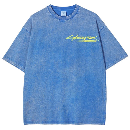Cyberpunk Unisex Fit Washed T-Shirt 25 8   978