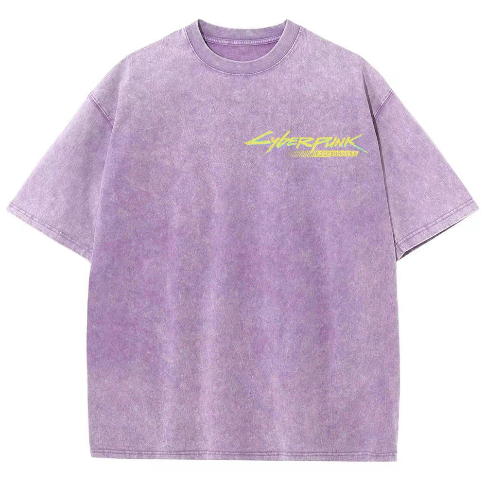 Cyberpunk Unisex Fit Washed T-Shirt 25 8   978