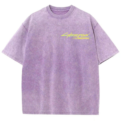 Cyberpunk Unisex Fit Washed T-Shirt 25 8   978