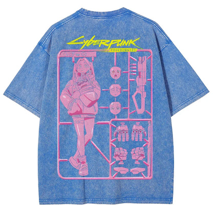 Cyberpunk: Edgerunners Unisex Fit Washed T-Shirt 25 8 11267