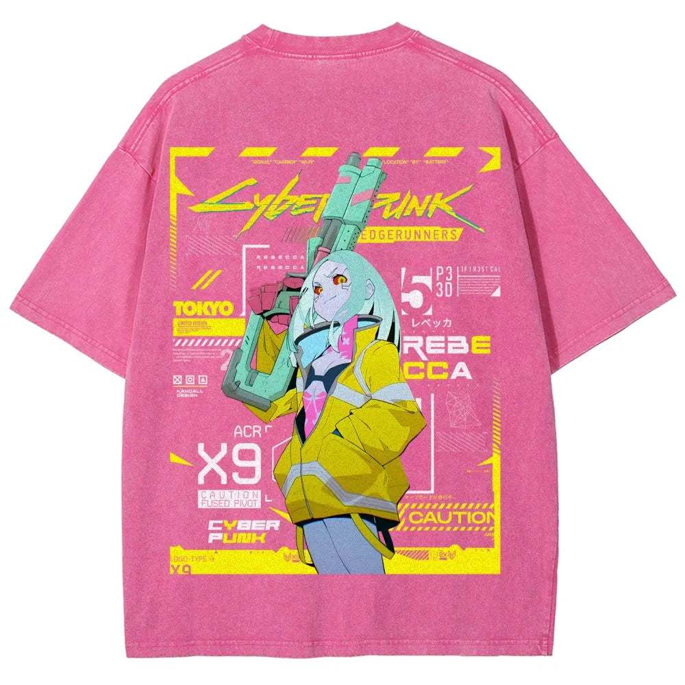 Cyberpunk Unisex Fit Washed T-Shirt 25 7 38371