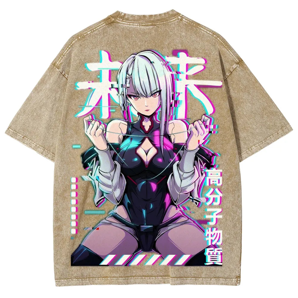 Cyberpunk Unisex Fit Washed T-Shirt 25 8  729