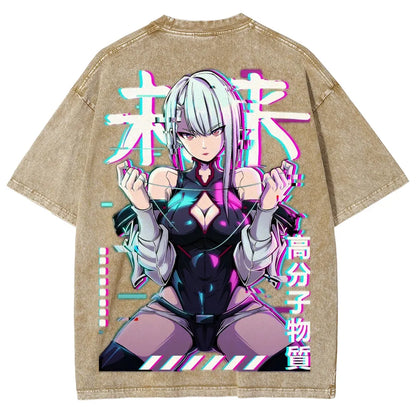 Cyberpunk Unisex Fit Washed T-Shirt 25 8  729
