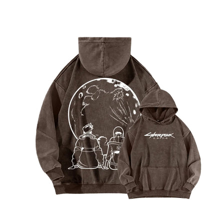 Cyberpunk Unisex washed sweatshirts 2511  456