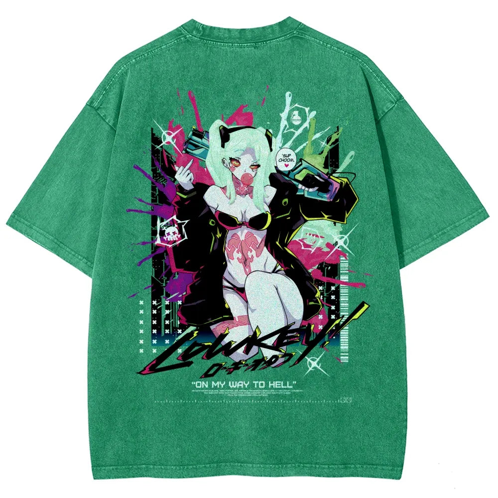 Cyberpunk Unisex Fit Washed T-Shirt 25 8 1458