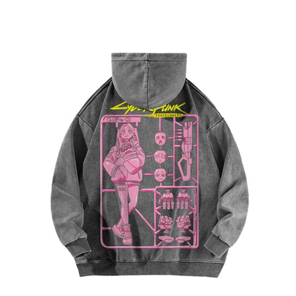 Cyberpunk Casual Washed Hoodie 25 8 1 866