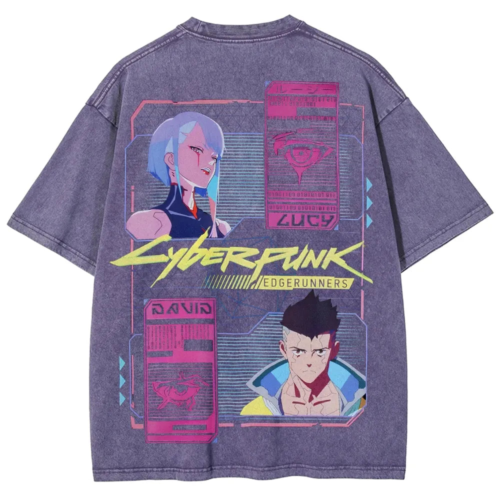 Cyberpunk Unisex Fit Washed T-Shirt 25 8   978