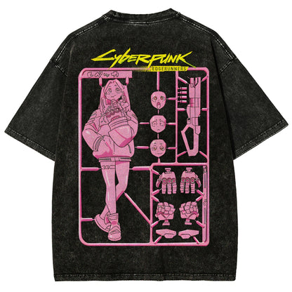 Cyberpunk: Edgerunners Unisex Fit Washed T-Shirt 25 8 11267