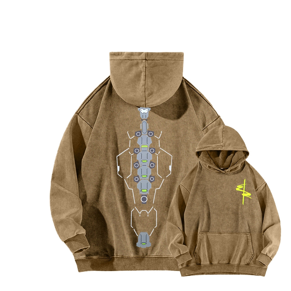 Cyberpunk Unisex washed sweatshirts 2511  4559