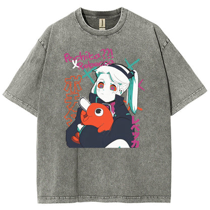 Cyberpunk Edgerunner Unisex Fit Washed T-Shirt 25 9  6633