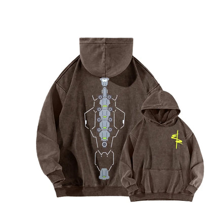 Cyberpunk Unisex washed sweatshirts 2511  4559
