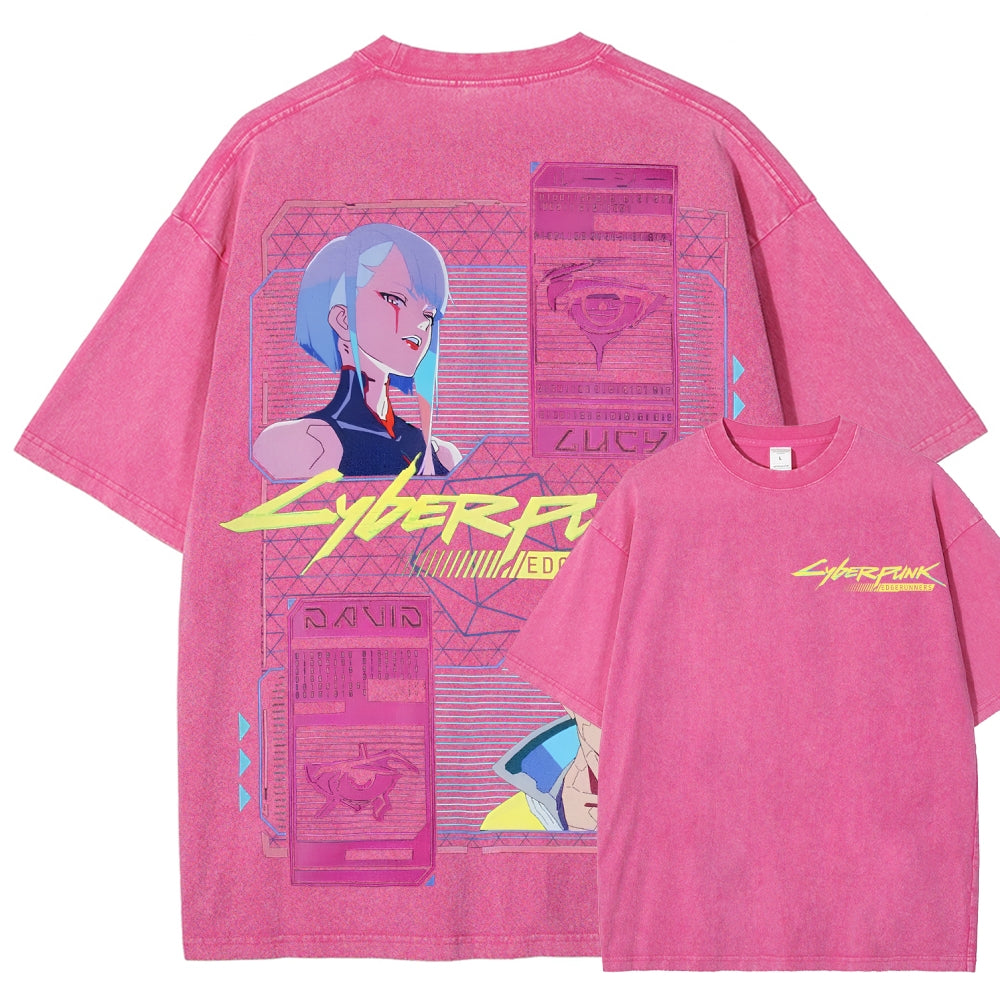 Cyberpunk Unisex Fit Washed T-Shirt 25 8   978