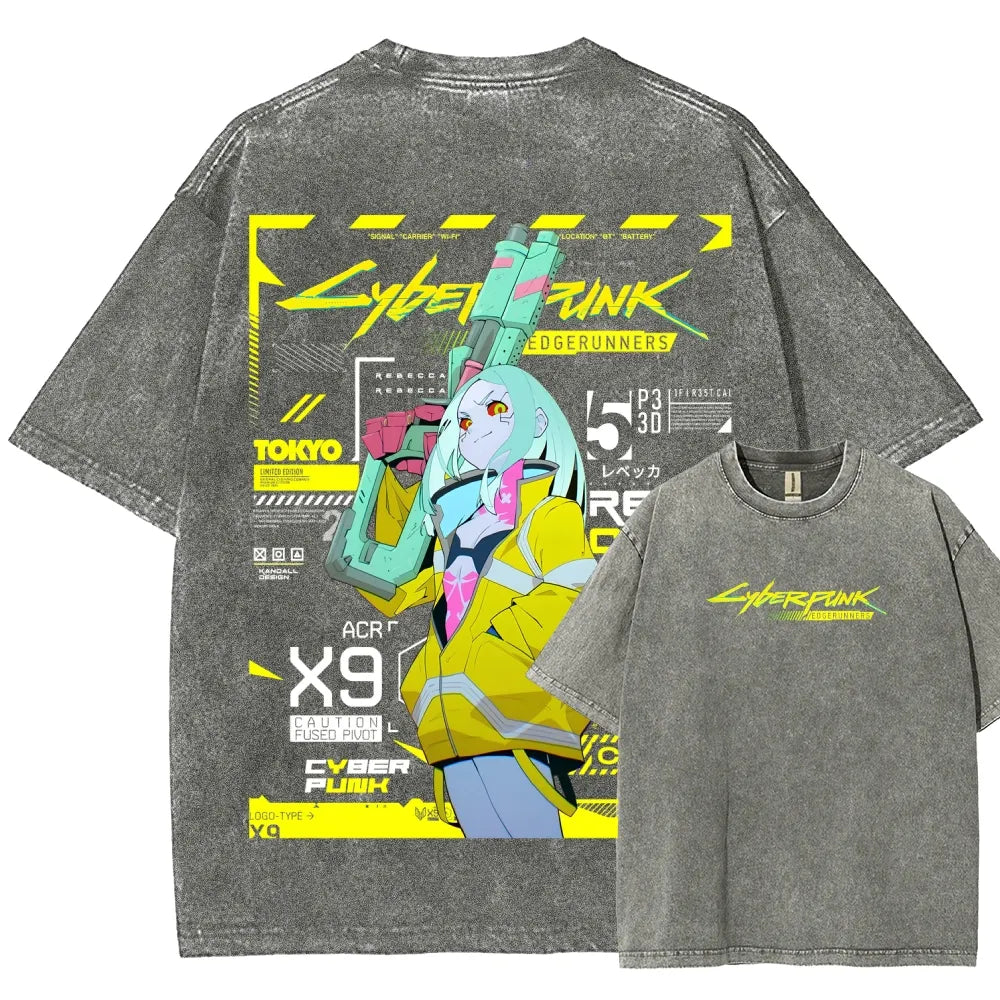 Cyberpunk Unisex Fit Washed T-Shirt 25 7 38371