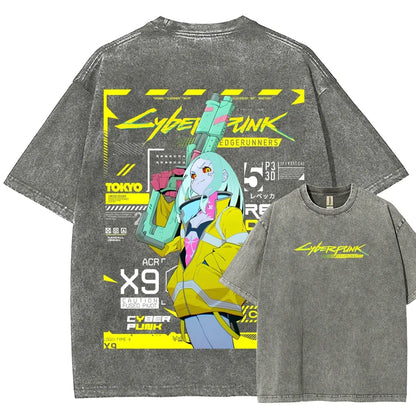 Cyberpunk Unisex Fit Washed T-Shirt 25 7 38371