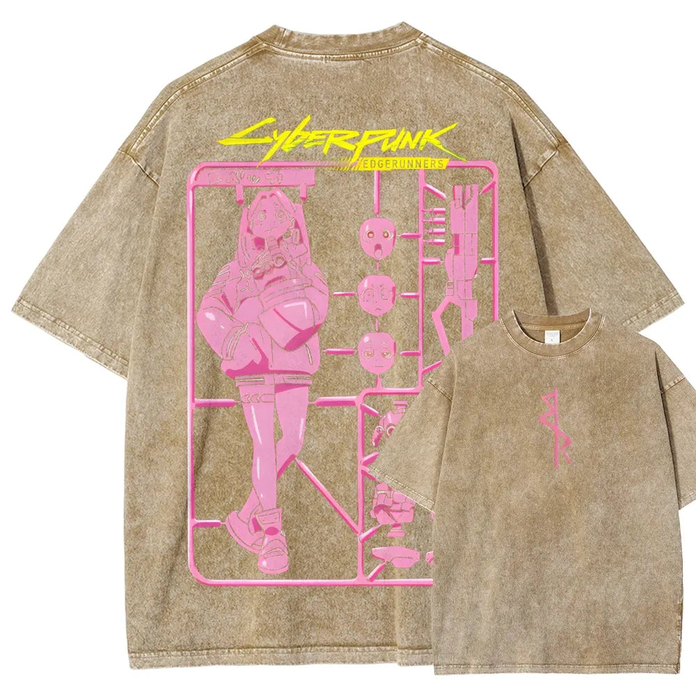 Cyberpunk: Edgerunners Unisex Fit Washed T-Shirt 25 8 11267
