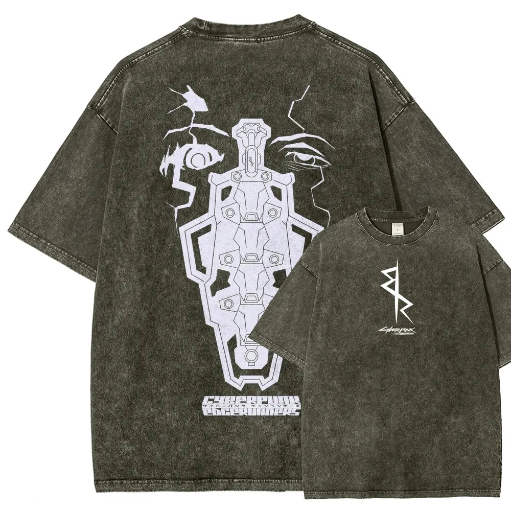 Cyberpunk Edgerunners Unisex Fit Washed T-Shirt 25 9 12 86