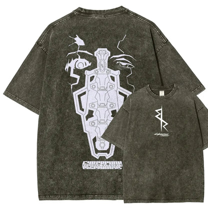 Cyberpunk Edgerunners Unisex Fit Washed T-Shirt 25 9 12 86