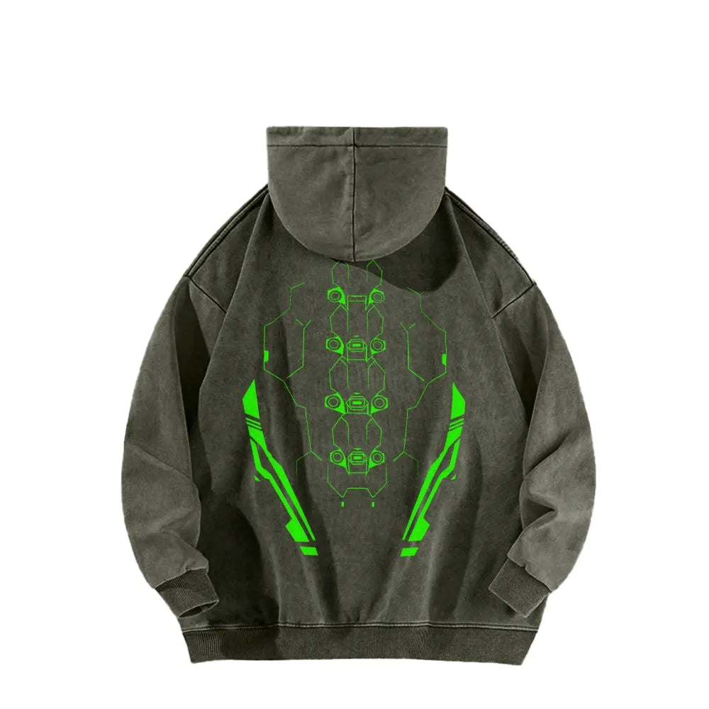 Cyberpunk: Edgerunners Casual Washed Hoodie 25 8 14757