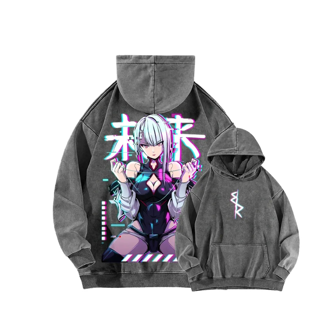 Cyberpunk Unisex washed sweatshirts 2511  4416