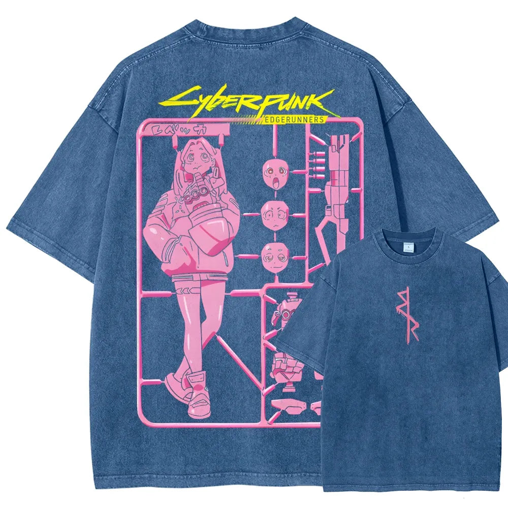Cyberpunk: Edgerunners Unisex Fit Washed T-Shirt 25 8 11267